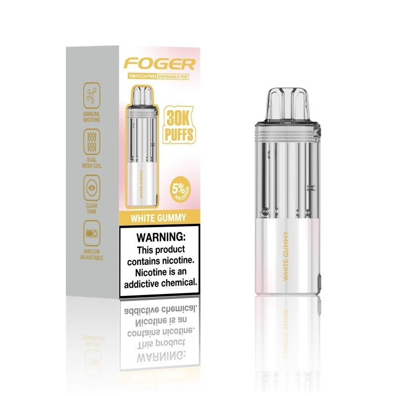 white gummy foger switch pro pod