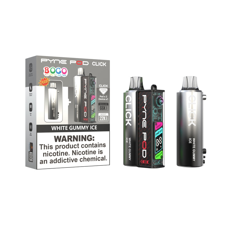 white gummy ice pyne pod click 66k