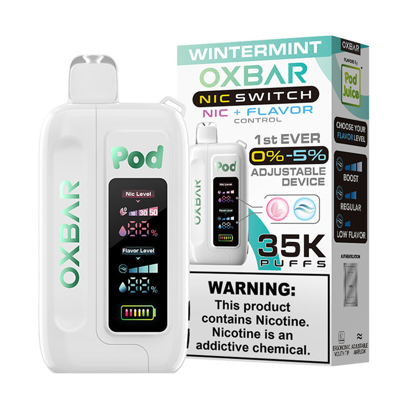 wintermint pod juice oxbar nic switch