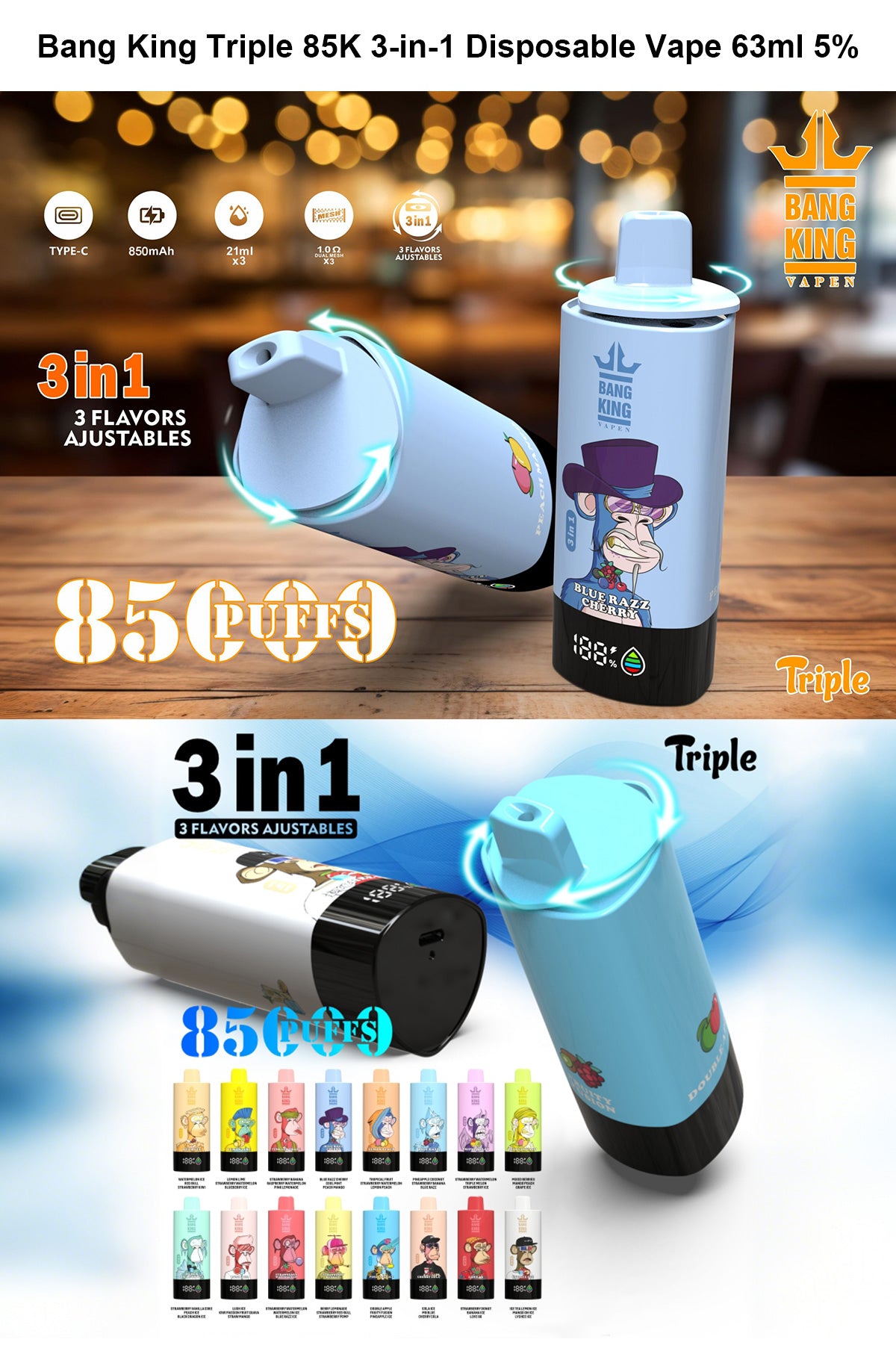 bang king triple 85k