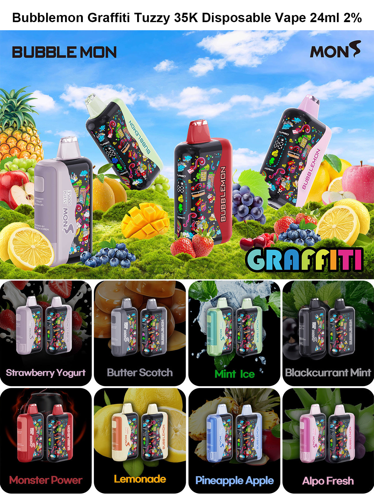 bubblemon graffiti tuzzy 35k
