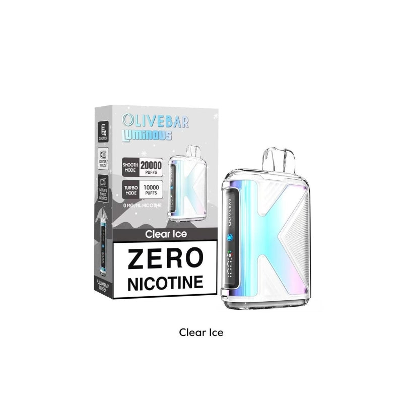 Olive Bar Luminous 20K Nicotine Free Disposable Vape 0% 650mAh (20000  Puffs)