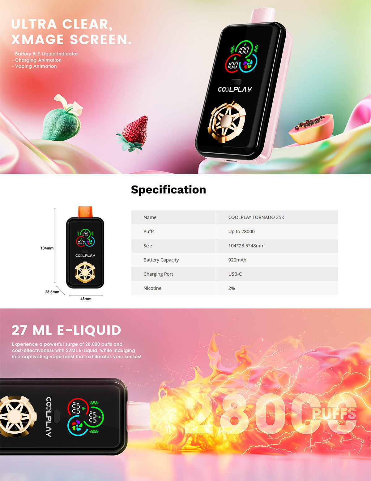 coolplay tornado 25k vape