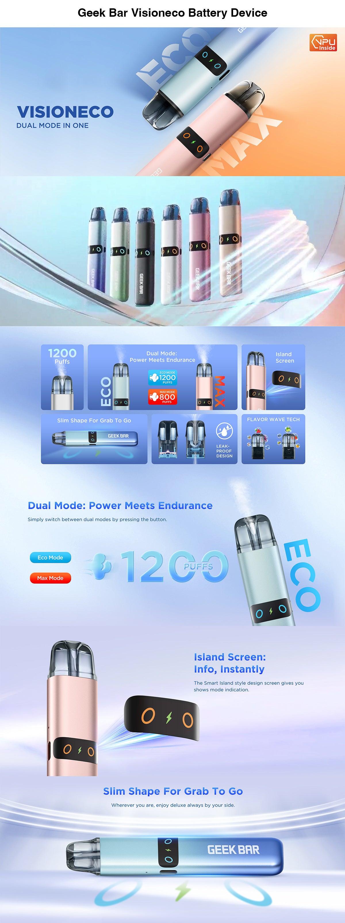 geek bar visioneco battery device