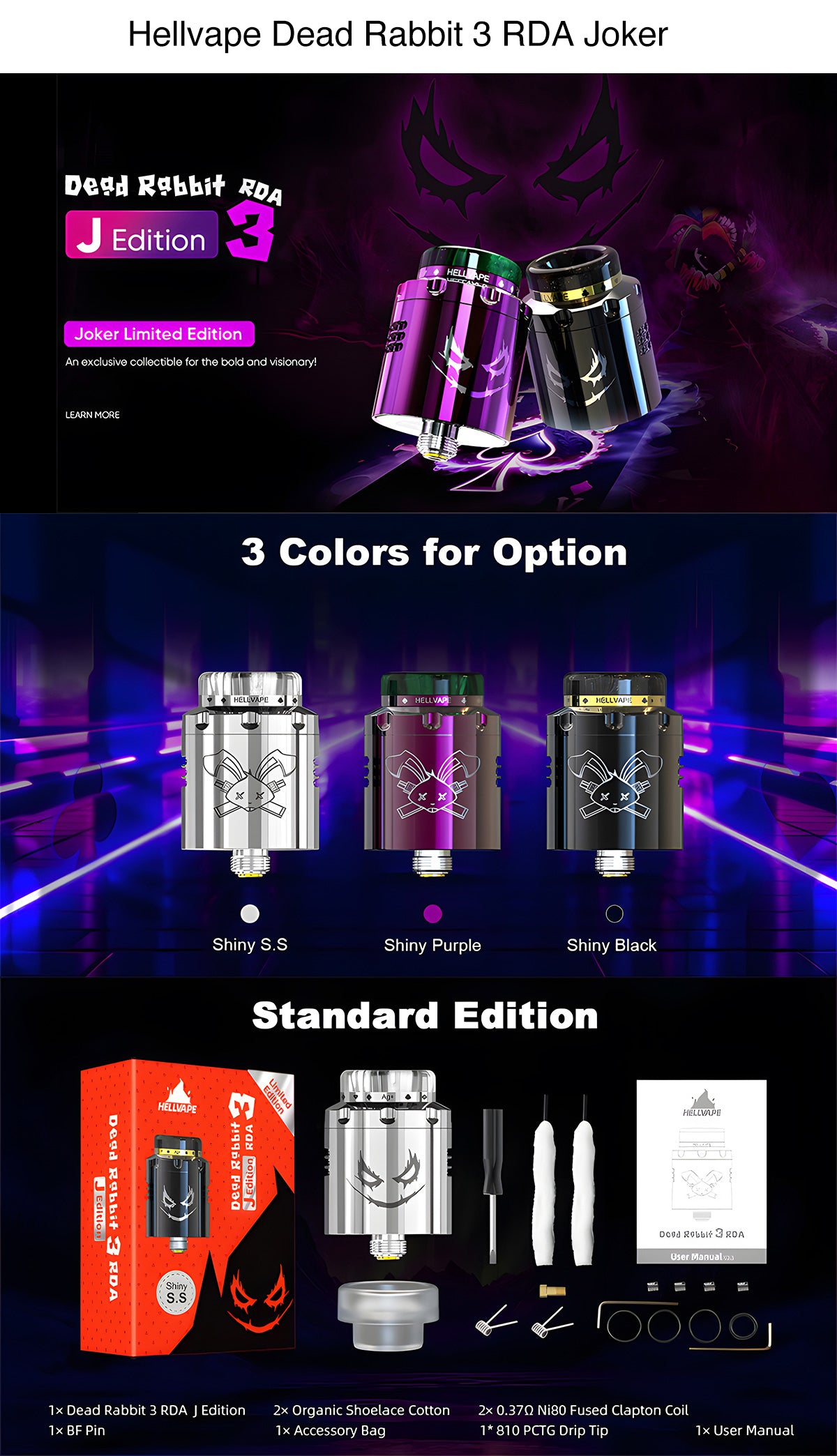 hellvape dead rabbit 3 rda joker edition