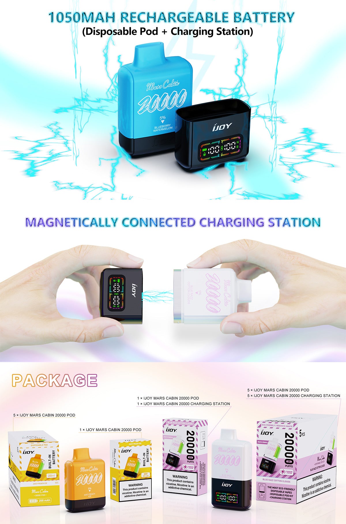 ijoy mars cabin 20000 disposable vape