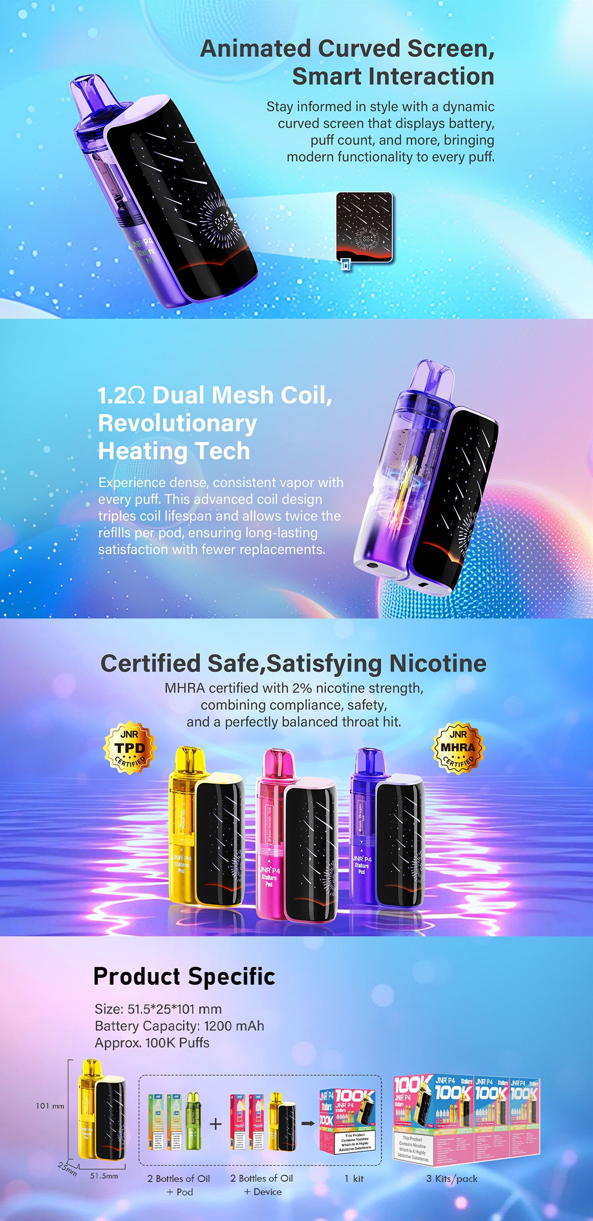 jnr p4 stellarc 100k vape