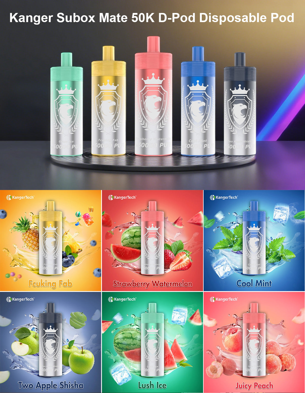 kanger subox mate 50k d-pod disposable pod