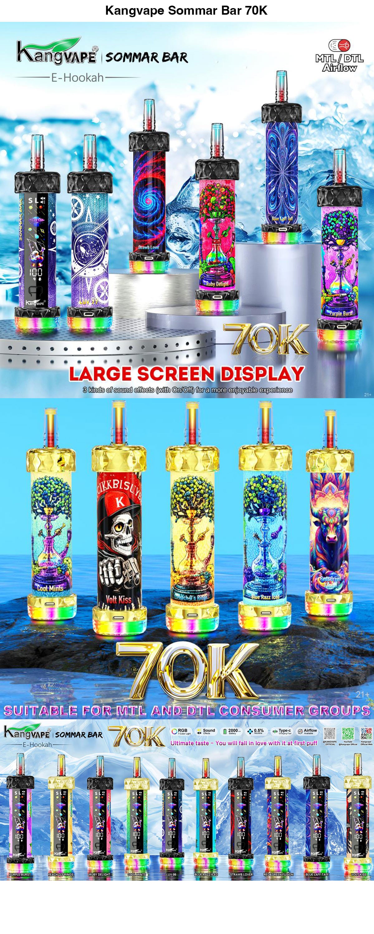 kangvape sommar bar 70k