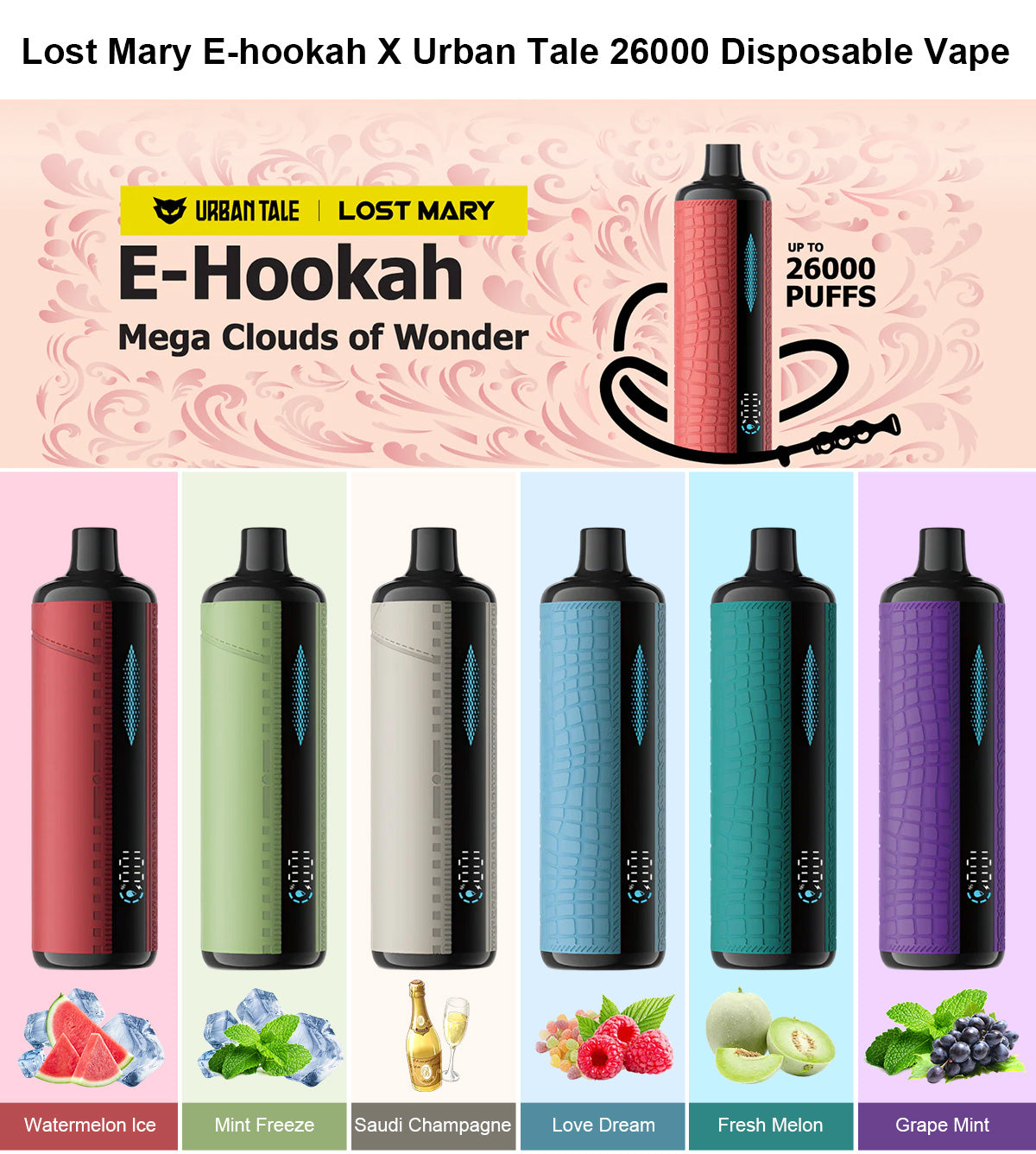 lost mary e hookah x urban tale 26000