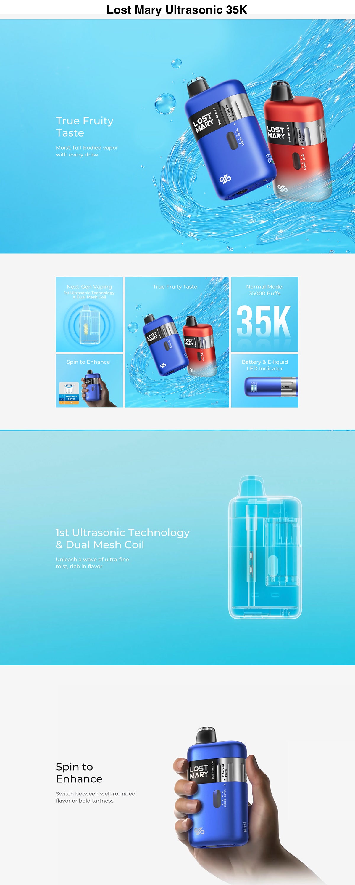 lost mary ultrasonic 35k