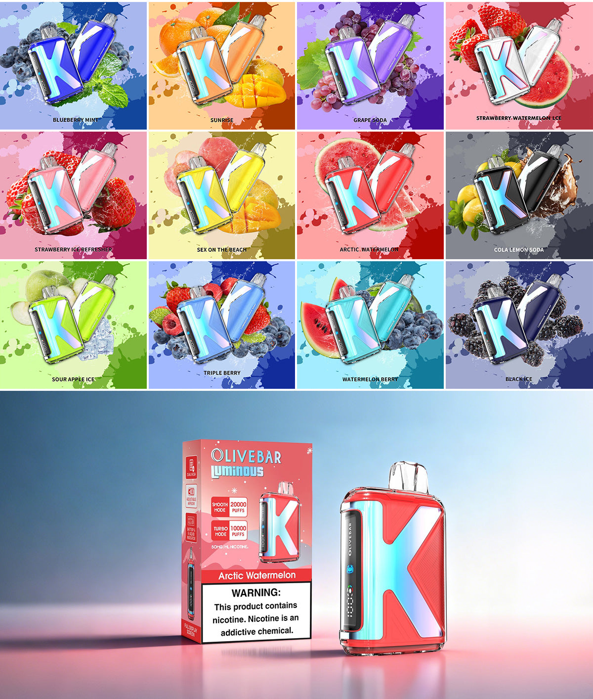 olive bar luminous 20000