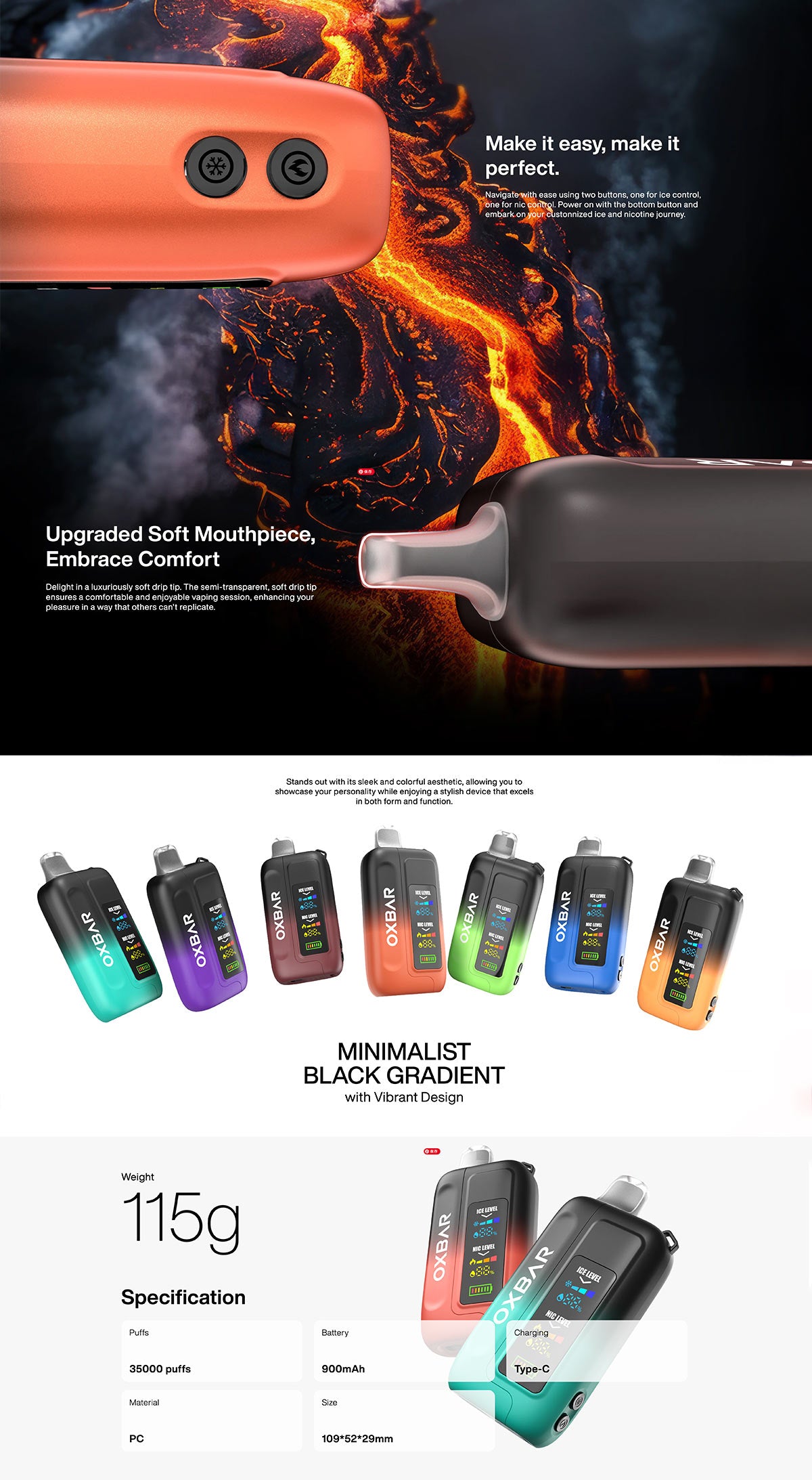 oxbar ice nic control 35k