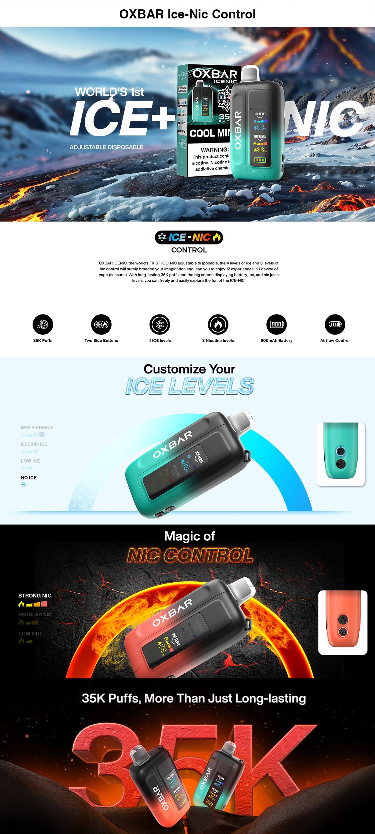 oxbar 35k ice nic control