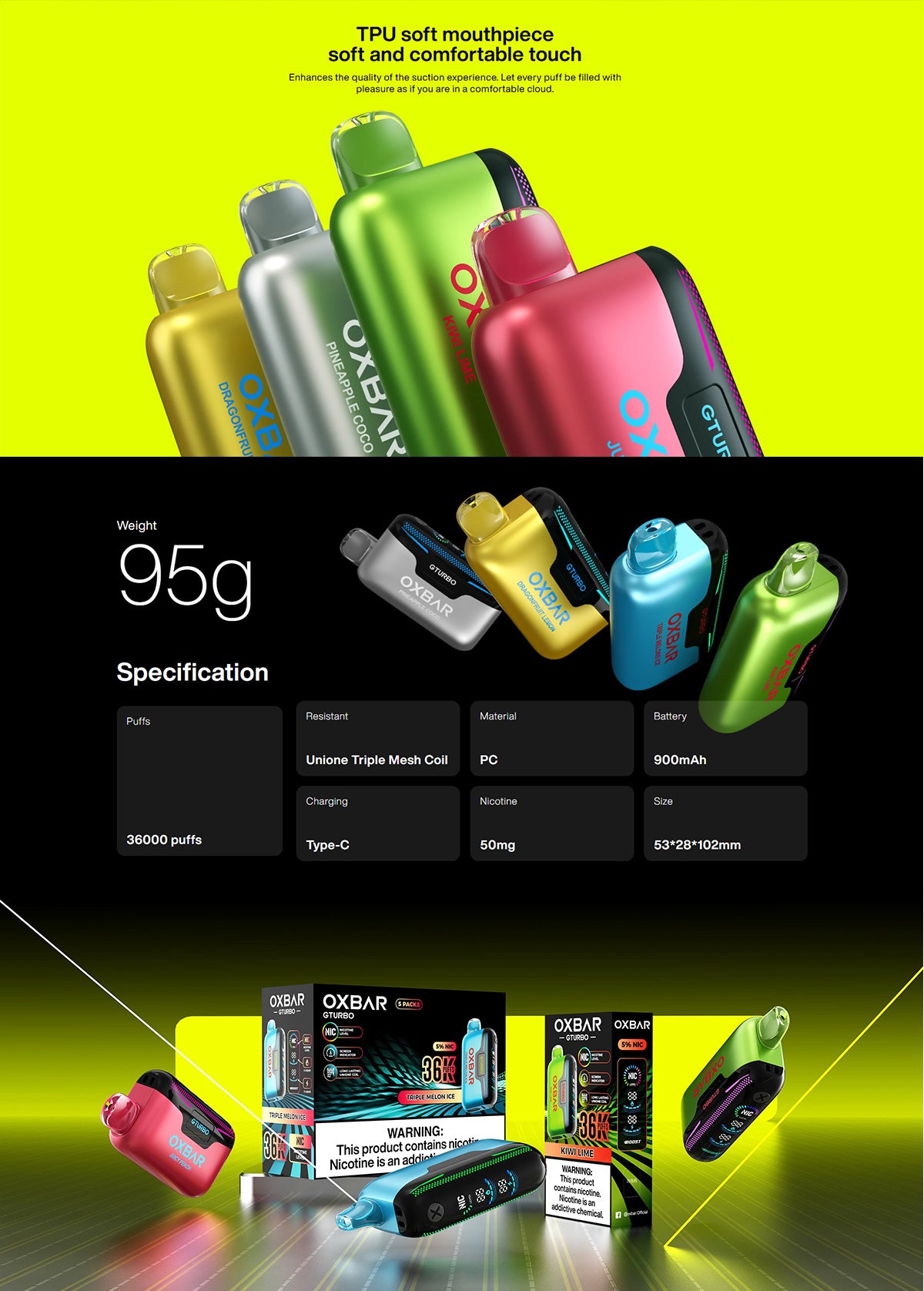 oxbar gturbo 36000