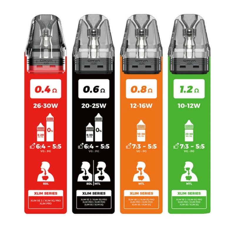 oxva xlim v3 OXVA Xlim Top Fill V3 Replacement Pod Cartridge (3pcs/pack)