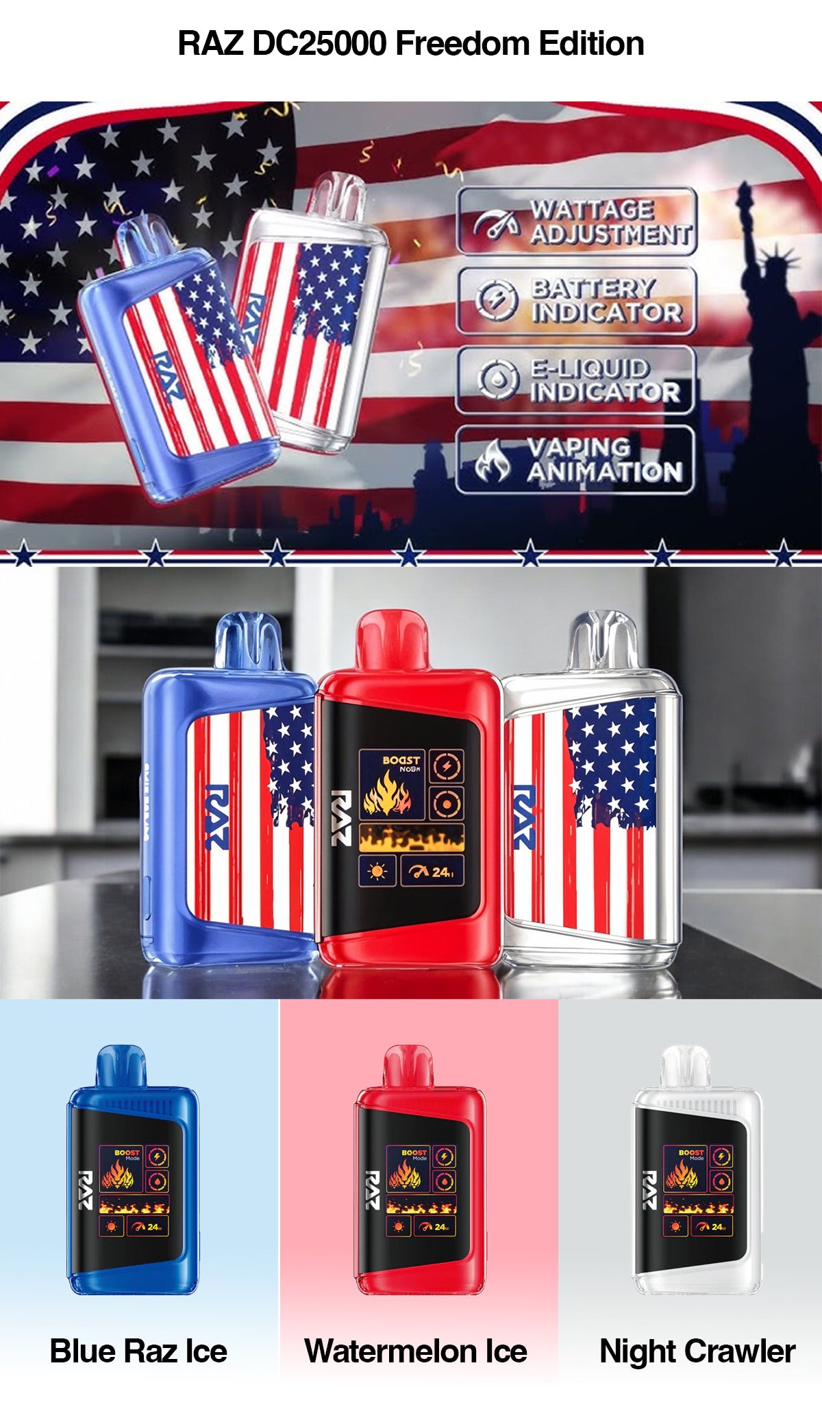 raz dc25000 freedom edition