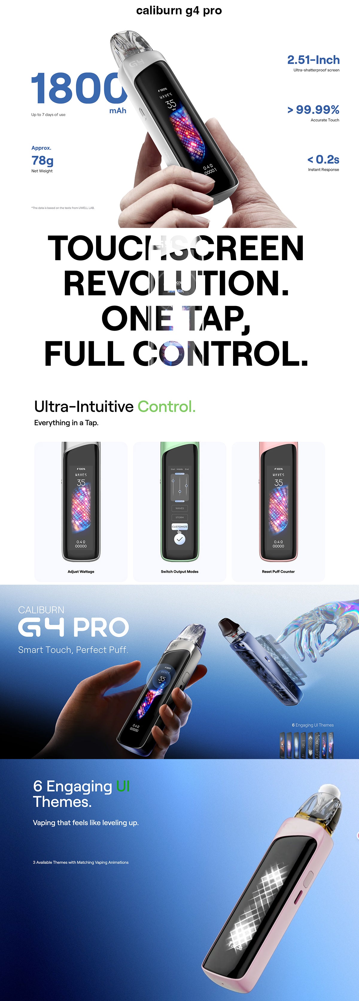 uwell caliburn g4 pro