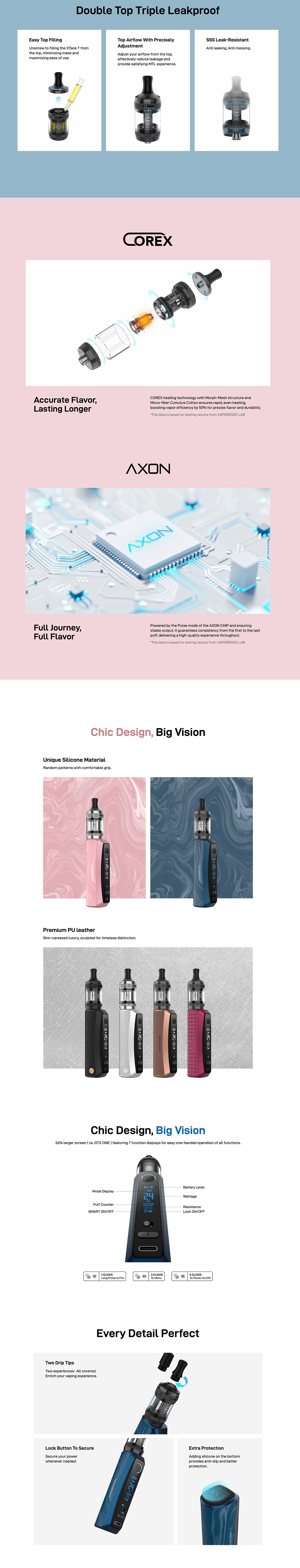 vaporesso gtx one pro kit