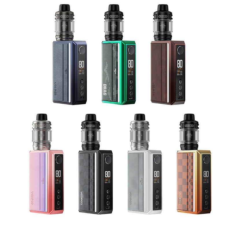 elf bar vape uk VooPoo Drag X 80W Pod Kit - Single External 18650 battery main image 0