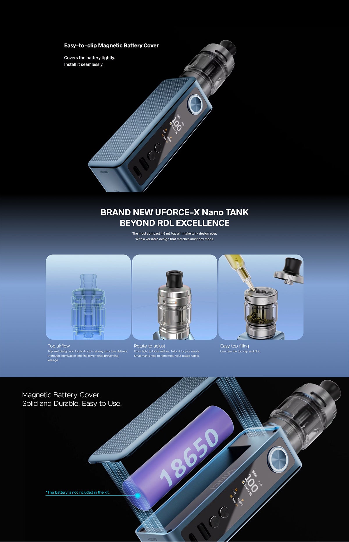 voopoo vinci spark100 mod