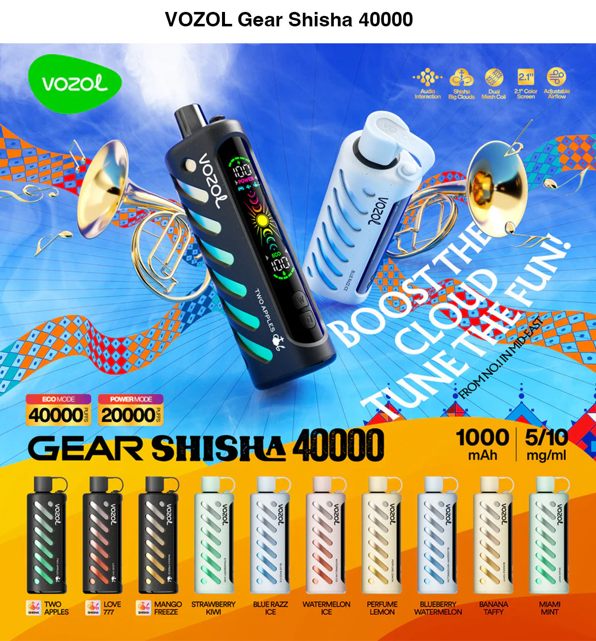 vozol gear shisha