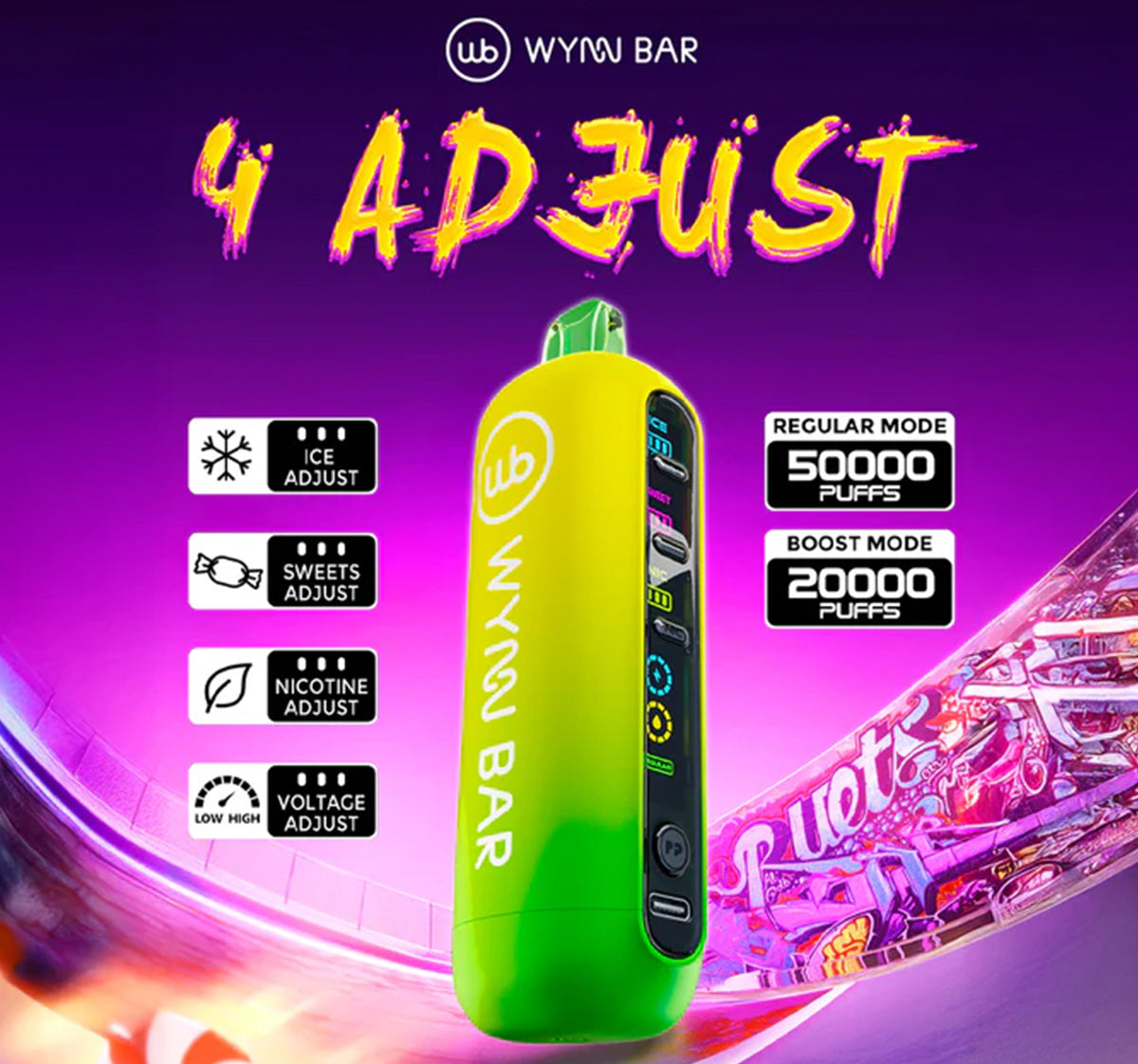 wynn bar 4 adjust 50000