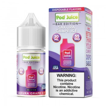 Pod Juice PJ5000 Series Bar Edition Sakura Grape Ice 30ml E-juice