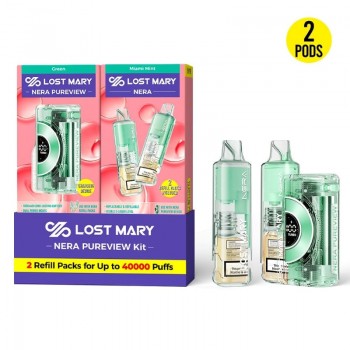 Lost Mary Nera Pureview 40K Disposable Vape 5% (40000 Puffs)-Miami Mint