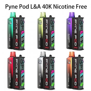 Pyne Pod L&A 40K 40000 Puffs Nicotine Free Disposable Vape 0%