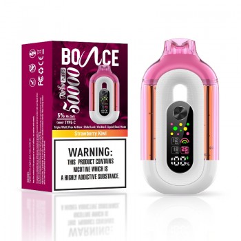 Bounce Turbo 50K Disposable Vape 25W 5%-Strawberry Kiwi