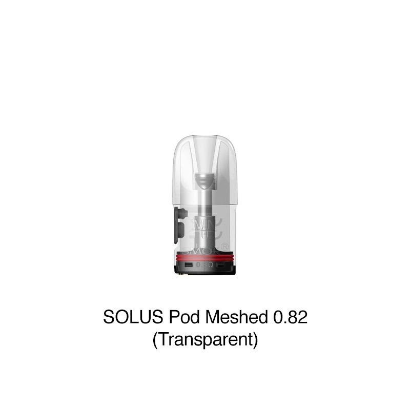 0.8ohm transparent smok solus pod meshed pod cartridge