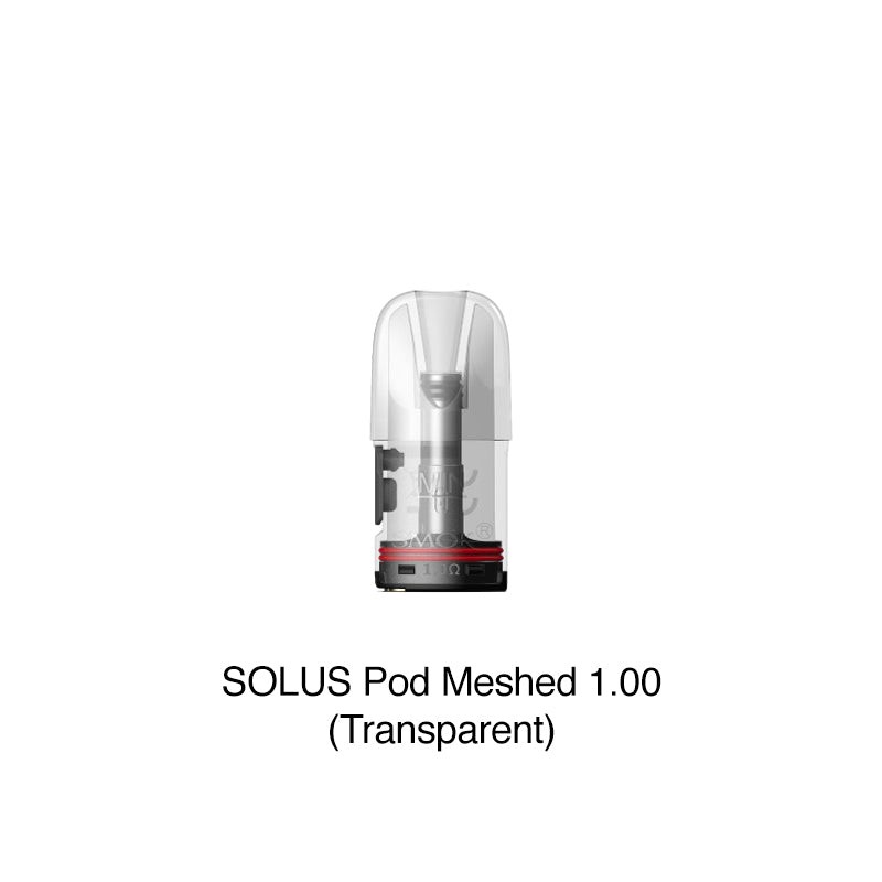 1.0ohm transparent smok solus pod meshed pod cartridge