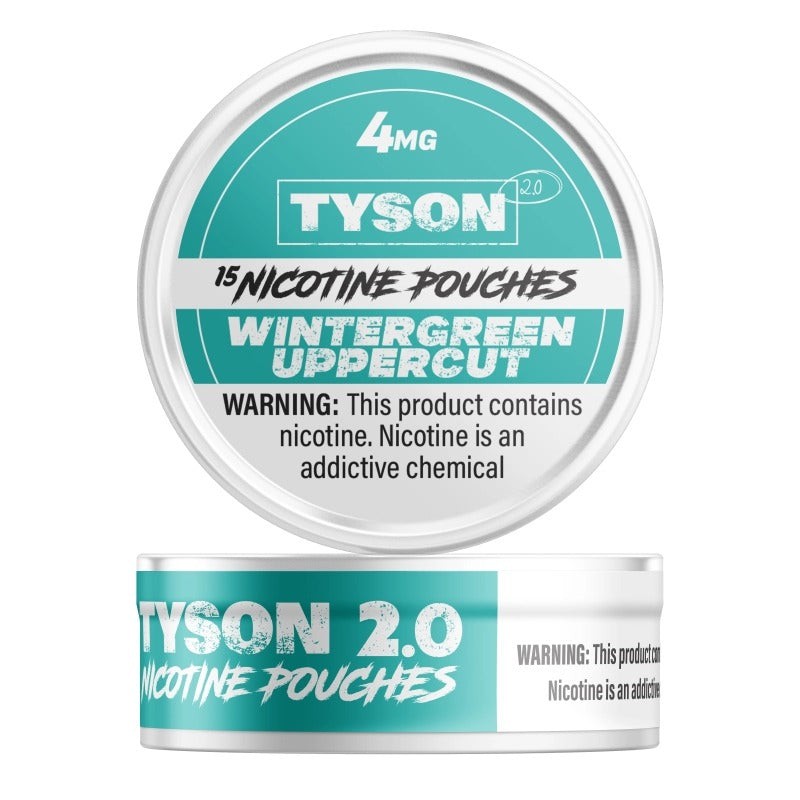 4mg wintergreen uppercut tyson 2.0 nicotine pouches