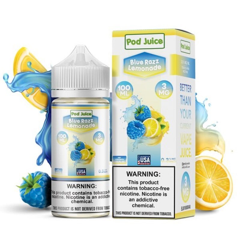 blue razz lemonade pod juice e-juice