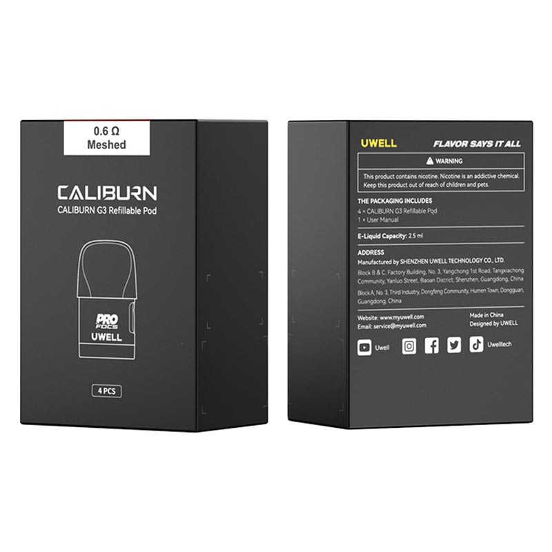 uwell caliburn g3 pod cartridge