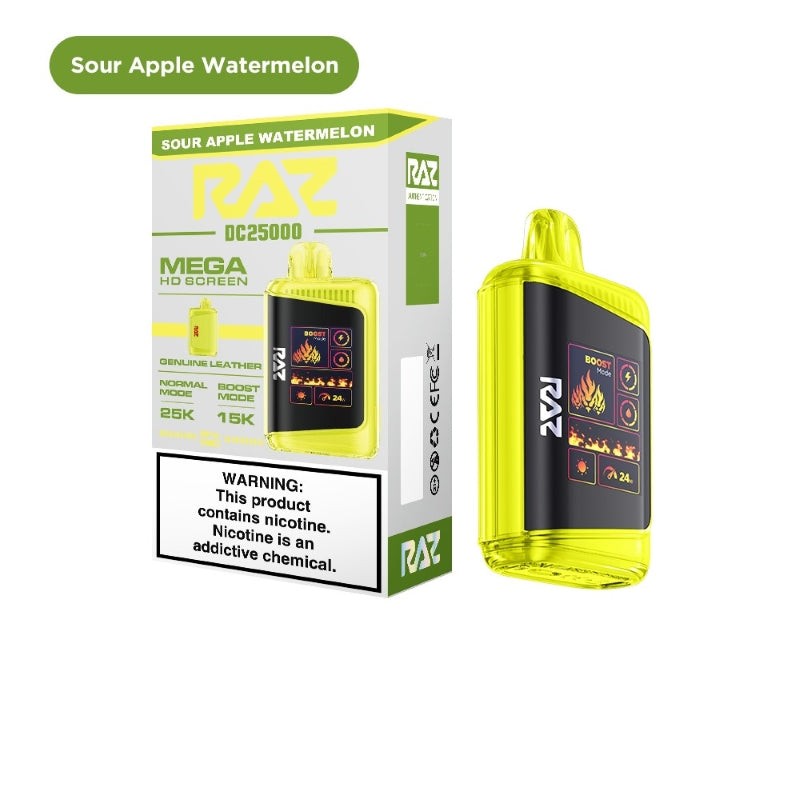 raz dc25000 sour apple watermelon