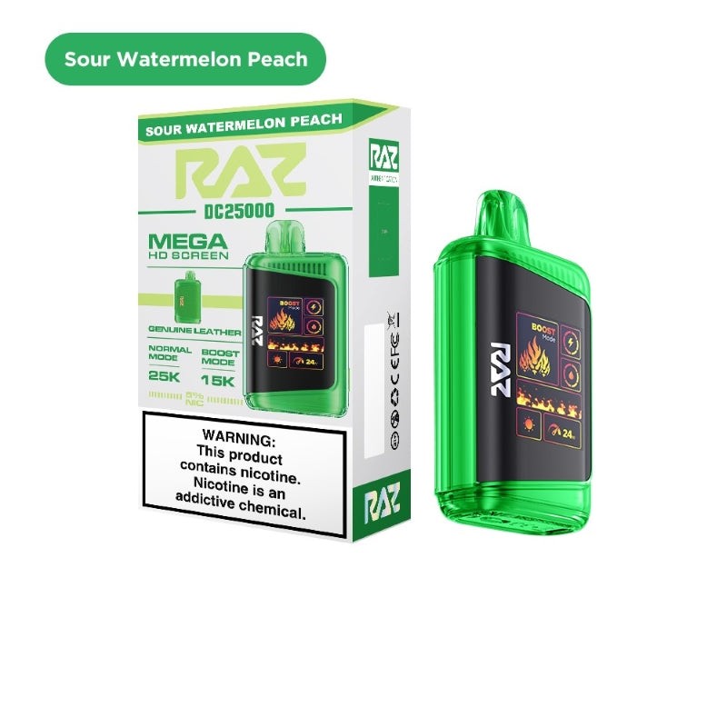 raz dc25000 sour watermelon peach