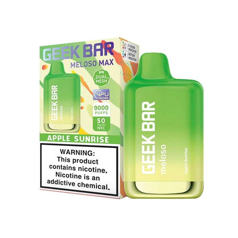 geek bar meloso max 9000 apple sunrise
