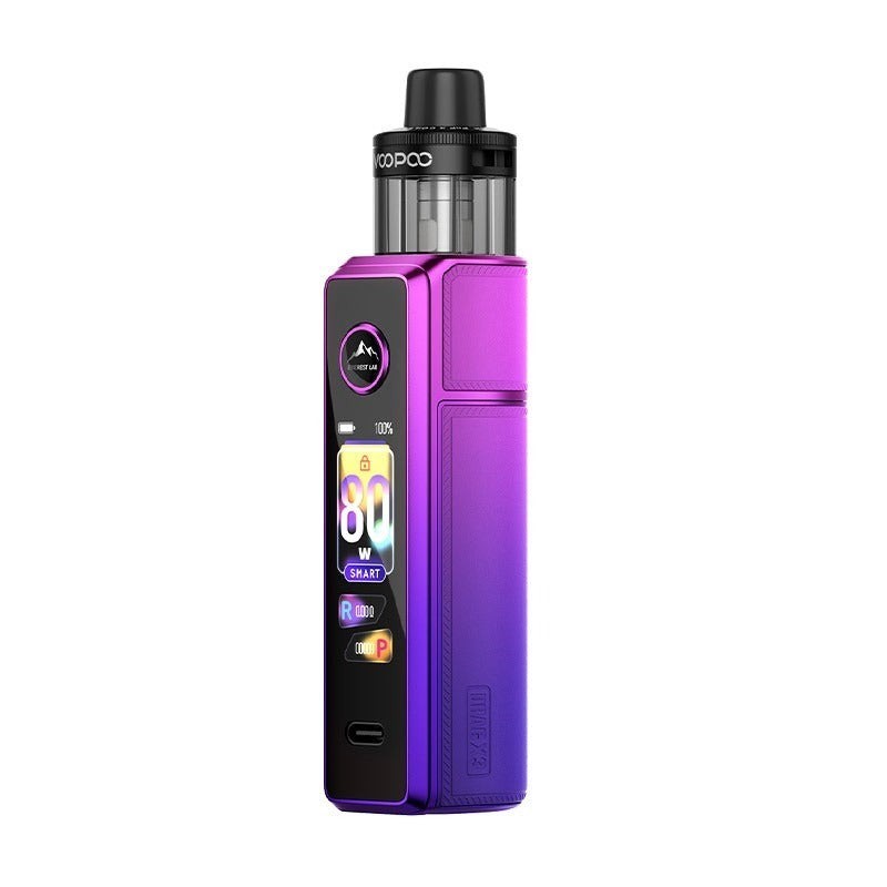 aurora purple voopoo drag x3 kit