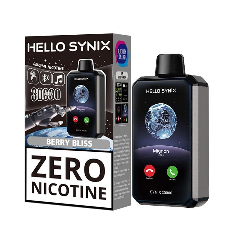 hello synix 30k zero nicotine berry bliss