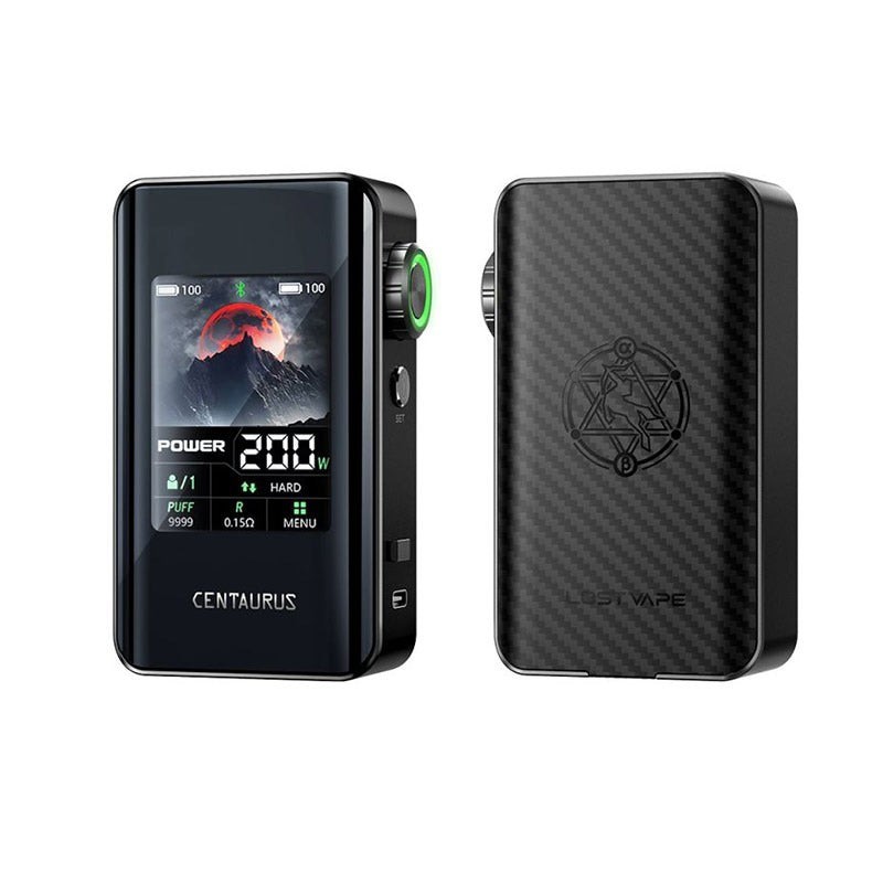 lost vape centaurus bt200 box mod black carbon
