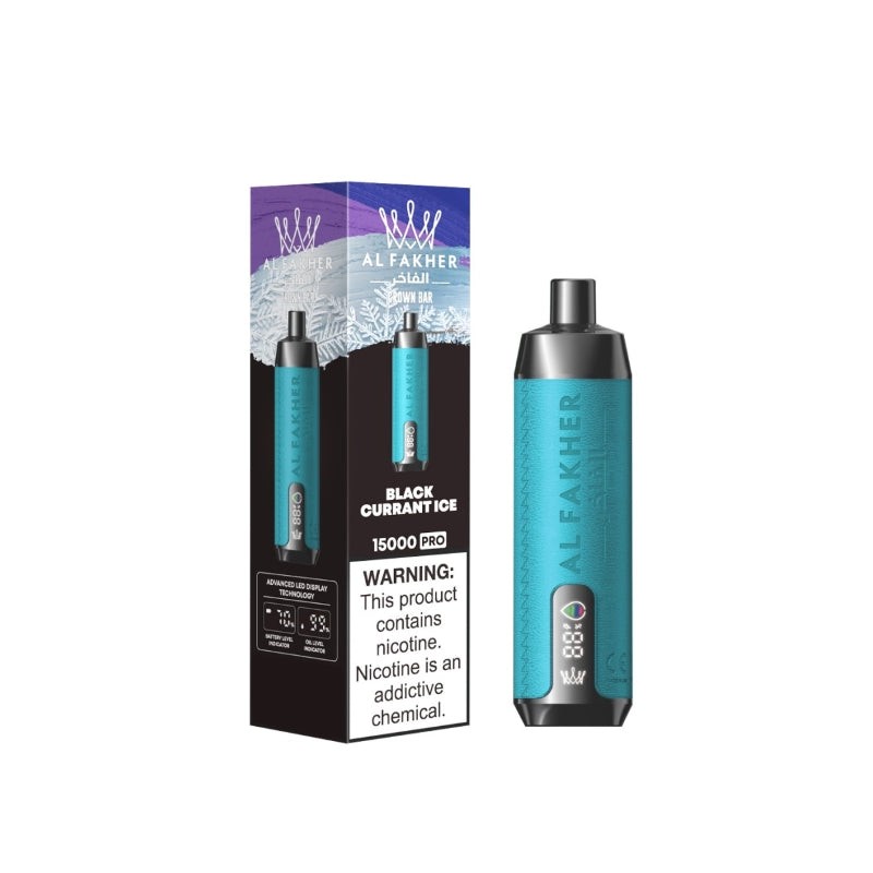 black currant ice al fakher crown bar 15k pro