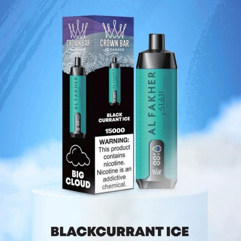 black currant ice al fakher crown bar 15k pro