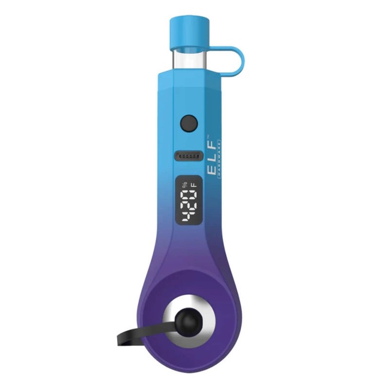 blue purple elf canndab wax vaporizer