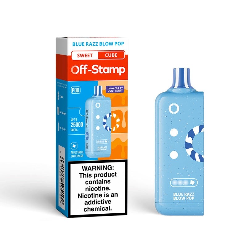 blue razz blow offstamp x cube sweet cube 25000