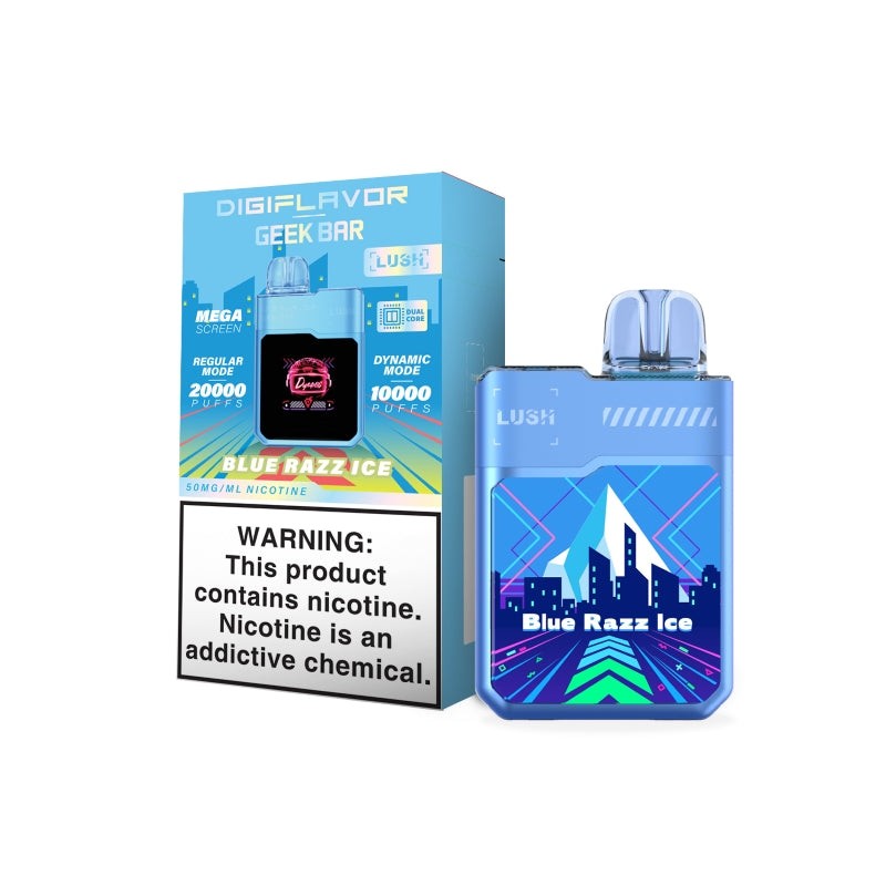 blue razz ice geek bar lush 20000
