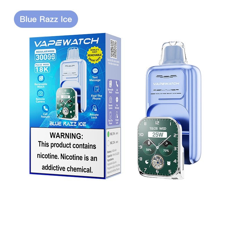 blue razz ice jnr vapewatch removable 30k