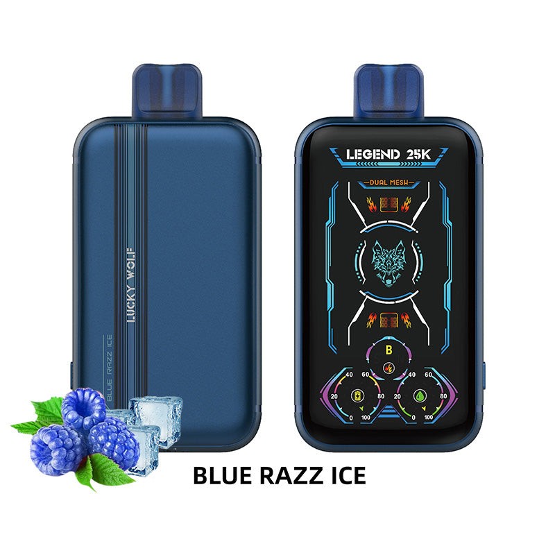 snowwolf lucky wolf legend 25k blue razz ice