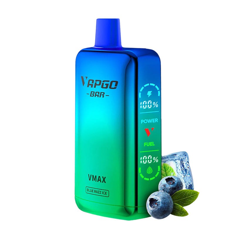 blue razz ice vapgo bar vmax 12000
